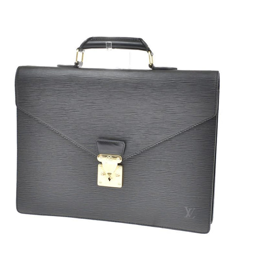 Louis Vuitton Serviette Conseil Business Bag Handbag Epi Black M54422 30kb022