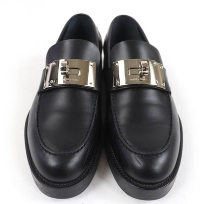 Hermes 2023 232075z Moccasin Hot Silver Hardware Kelly Buckle Leather Loafer