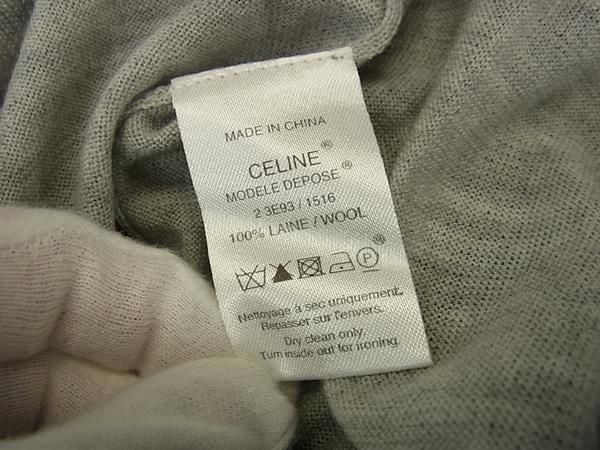 Celine 100% Wool Short Sleeve Knit Top Size Indicated L Clothing Women's Gray