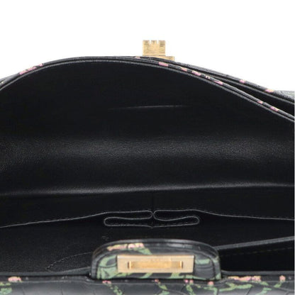 Chanel 2.55 Graffiti Croc Shape Push W Flap Chain Shoulder Bag Women 25