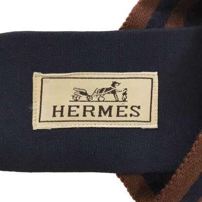 Hermes Fourre Tout Wood Sandals Brown 36