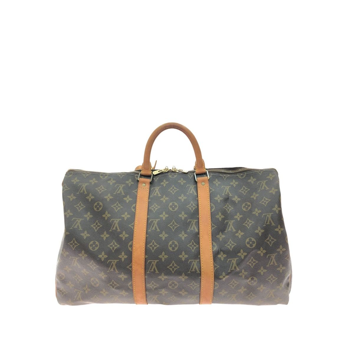 Louis Vuitton Unisex Boston Bag Monogram Keepall 50 Travel Bag