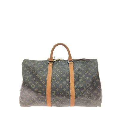 Louis Vuitton Unisex Boston Bag Monogram Keepall 50 Travel Bag