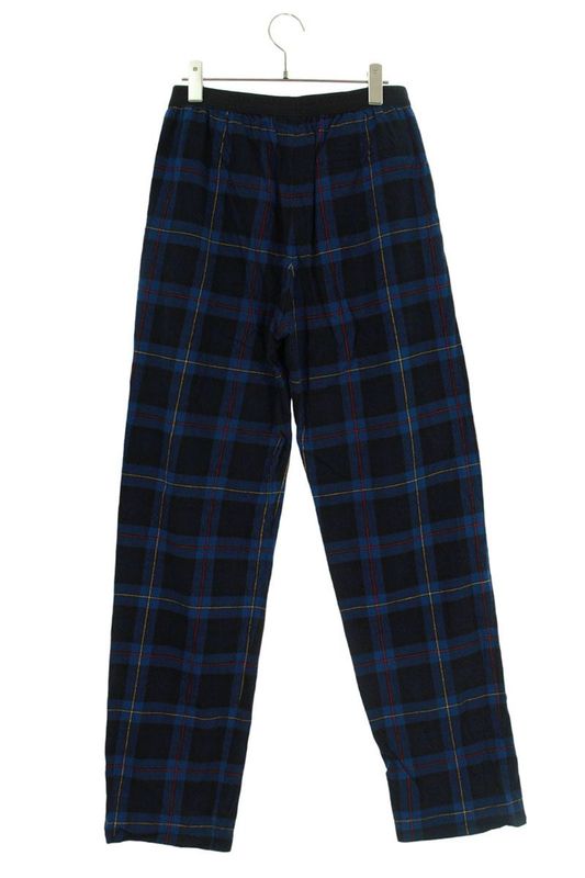 Balenciaga 608972 Tim19 Check Flannel Long Pants Men's 46