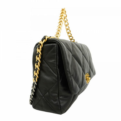 Chanel Handbag Chanel 19 Lambskin Black Gold/silver Hardware 2way Bag Ladies