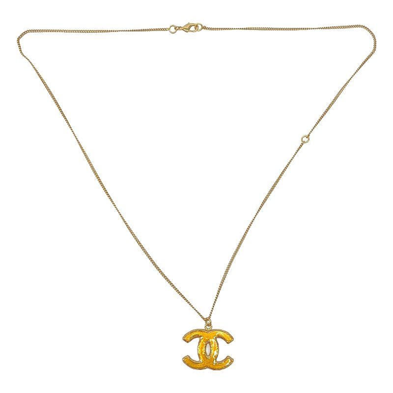 Chanel - Coco Mark Chain Necklace - Gold - Women's