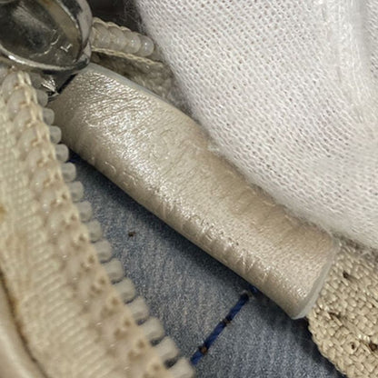 Celine Shoulder Bag Macadam Vinyl Leather Blue Brown 38ka973