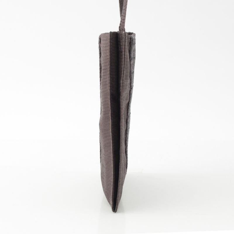 Hermes Canvas Sakosh Her Line Shoulder Bag Black