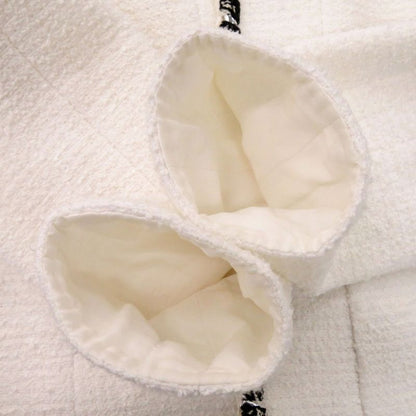 Chanel Tweed Cotton Stone Polyamide White Setup White 1327 Chanel