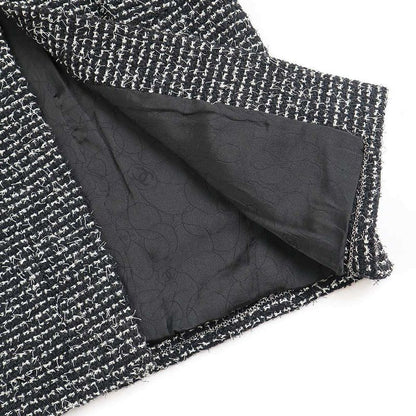 Chanel 2003c Coco Button Tweed Jacket P20548v11528 Black 38