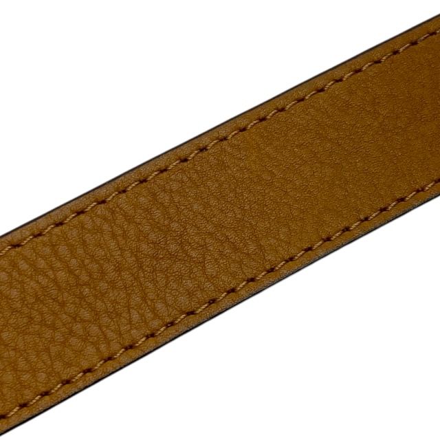 Louis Vuitton Mp021 Santure Belt Buckle Silver Leather Brown [size 90/36] Louis