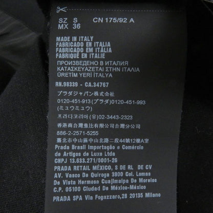 Prada 2022 Ujl096 Ferpa Double Material Switch Triangle Logo Sweatshirt Black