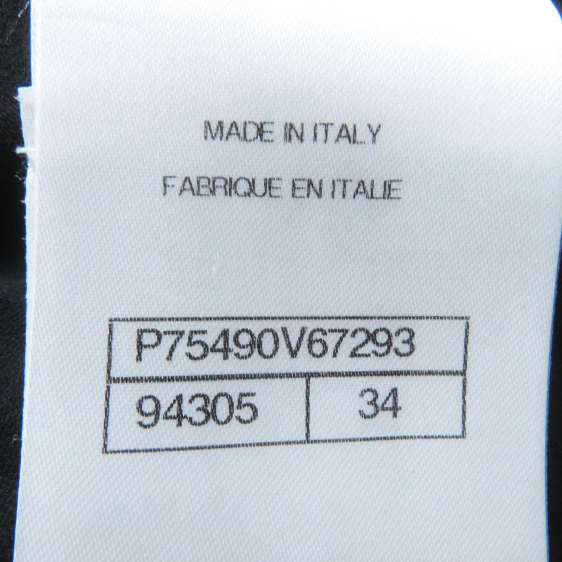 CHANEL 23B P75490 100% Silk Coco Mark Chain Design Zip Up Hoodie/jacket Black