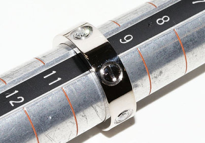 Cartier Ring 18K White Gold Diamond 3P (022ct) Love Ring Half Diamond B40325