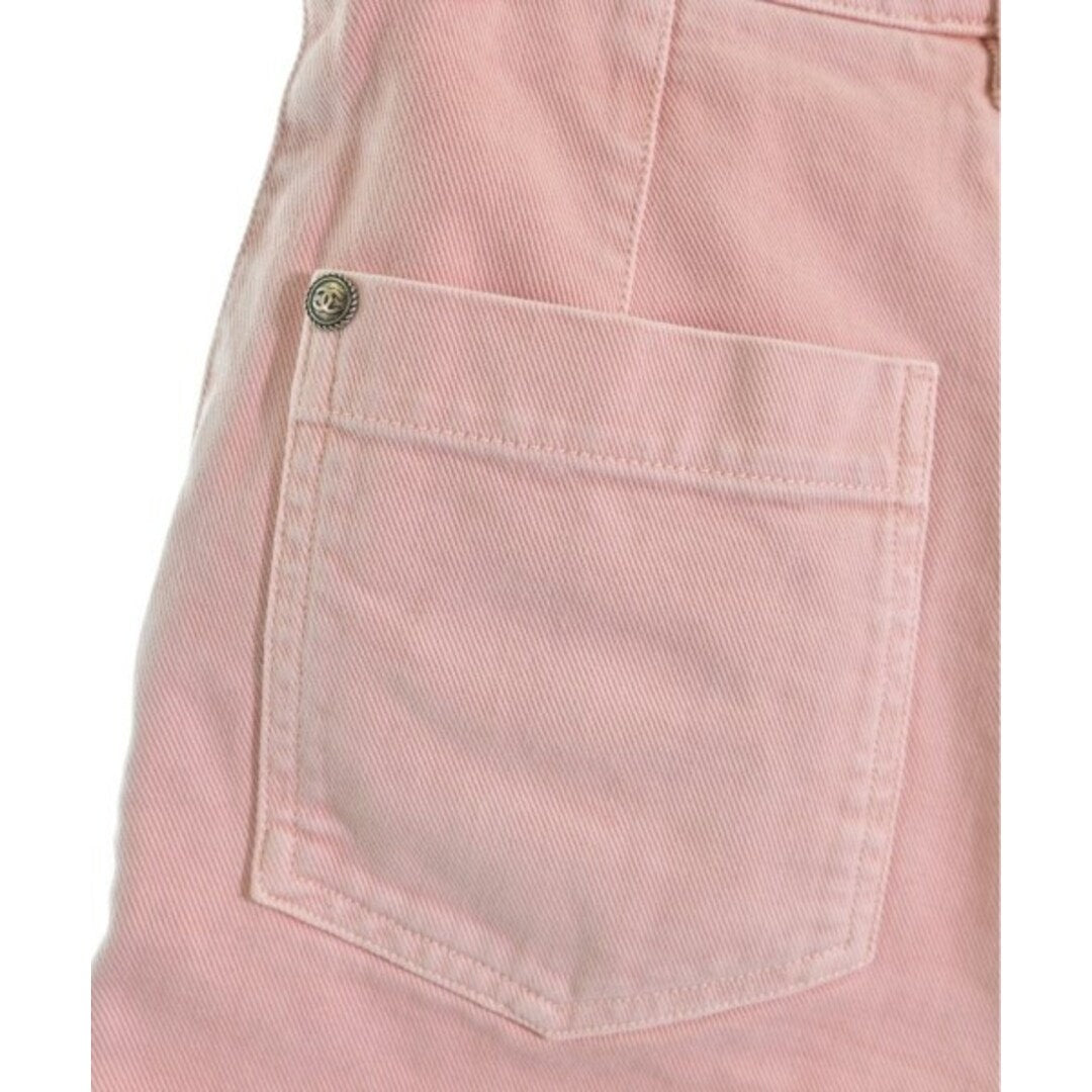 CHANEL CC Light Pink Shorts Ribbon Bow 34 - The Reluxe