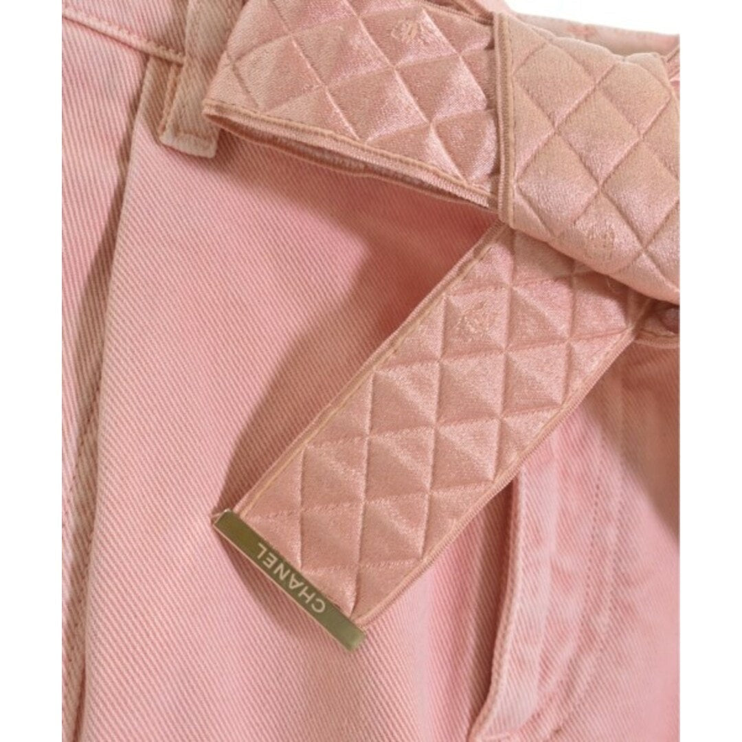 CHANEL CC Light Pink Shorts Ribbon Bow 34 - The Reluxe