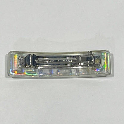 CHANEL CC Logo 97P Barrette Hologram Hair Clip Accessory - The Reluxe