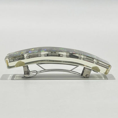 CHANEL CC Logo 97P Barrette Hologram Hair Clip Accessory - The Reluxe