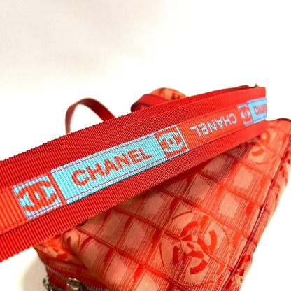 CHANEL CC Logo Sports Line Red Travel Tote Shoulder Bag - The Reluxe