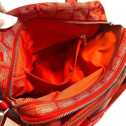 CHANEL CC Logo Sports Line Red Travel Tote Shoulder Bag - The Reluxe