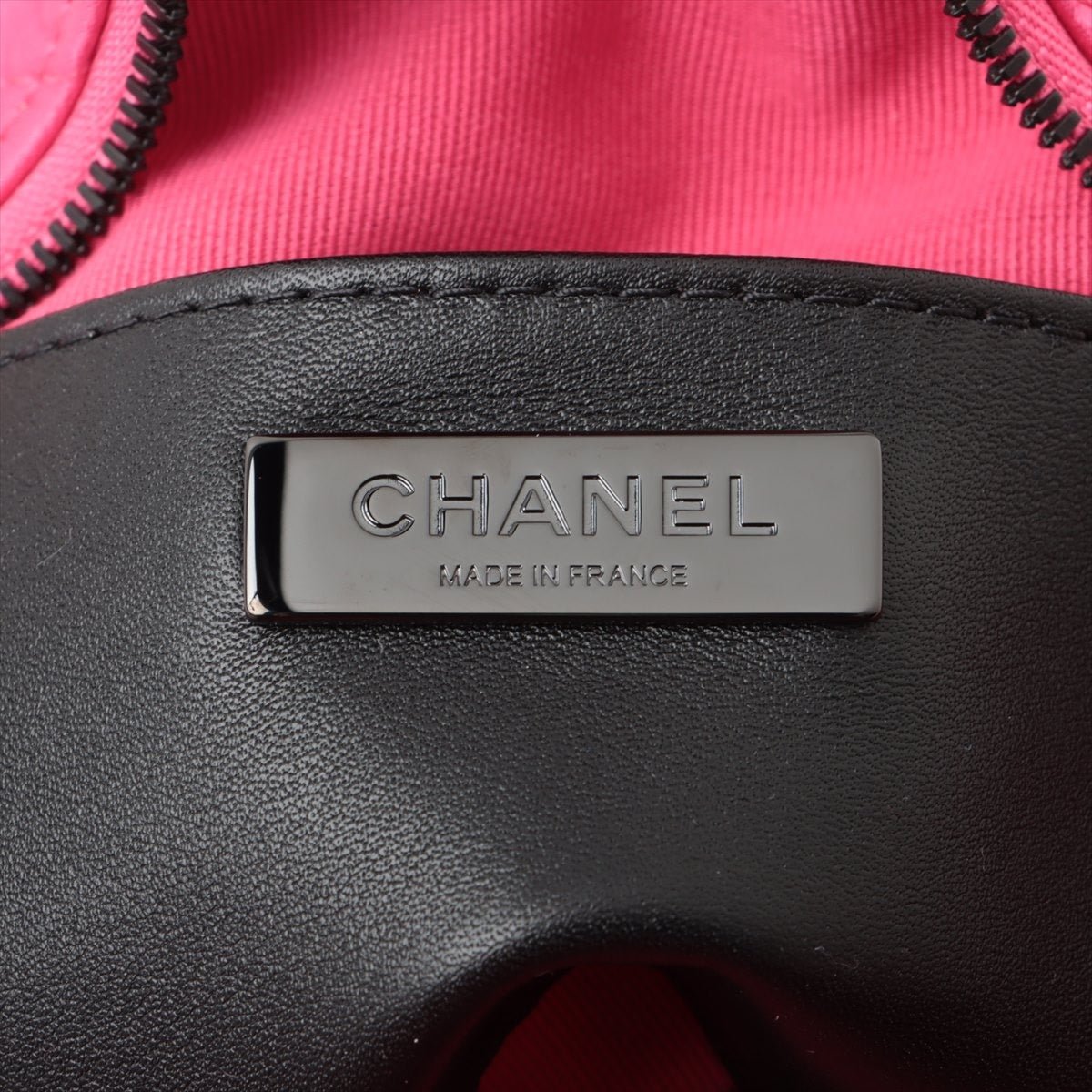 Chanel Satin Quilted Walk of Fame Star Bag Fuchsia Black 24C - The Reluxe