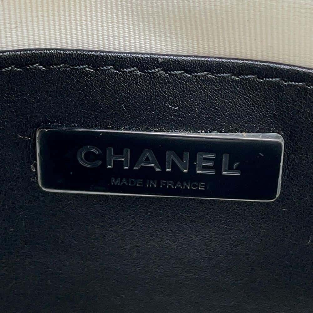 Chanel Satin Quilted Walk of Fame Star Bag White Black 24C - The Reluxe