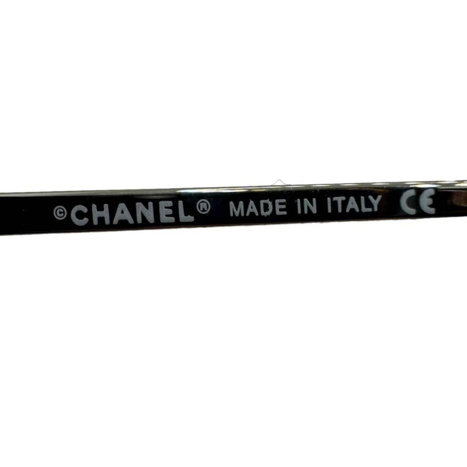 CHANEL Vintage Sunglasses Rhinestone CC Logo Rimless Gradient Iridescent - The Reluxe