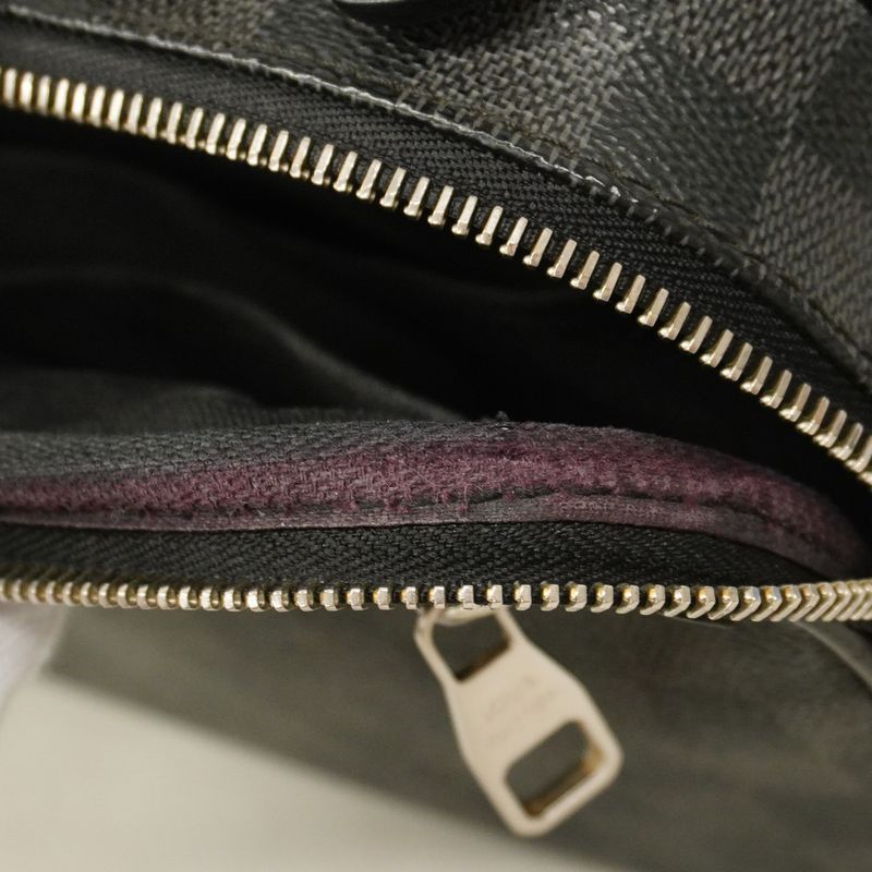 Louis Vuitton Body Bag Damier Graphite Ambler N41289 Black Men's