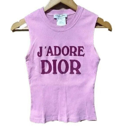 Christian Dior J'Adore Dior Tank Top Pink - The Reluxe