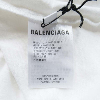 19ss Balenciaga Tattoo Logo T-Shirt Tattoo Logo Back Embroidery Short Sleeve