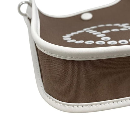 Hermes One Shoulder Bag Neo Evelyn TPM K Engraved Toile Officier Swift Etoupe