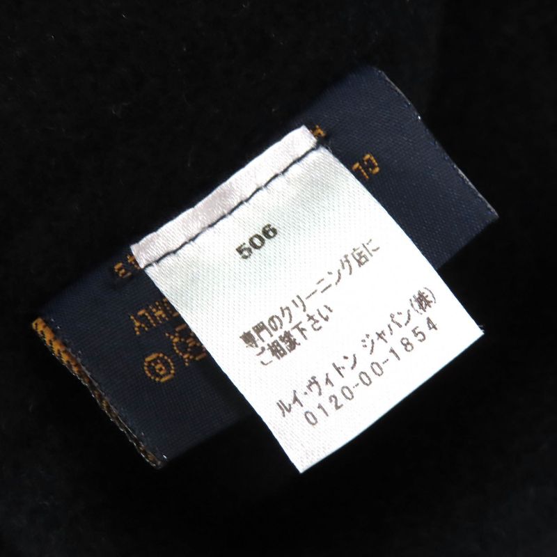 Louis Vuitton 2020 M76743 Bob Carry On Hat 100% Wool Monogram Hat Black M Made