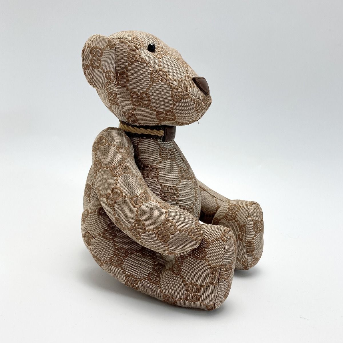 Gucci GG Canvas Teddy Bear 7077722 Beige Plush Bear