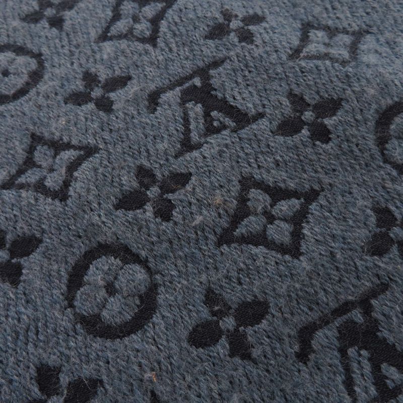 Louis Vuitton Scarf Monogram Classic M78525 Wool Blue Marline Scarf LV 1434