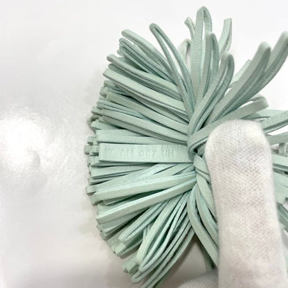 Hermes Key Ring Carmen Light Green Excellent Condition Leather Preowned