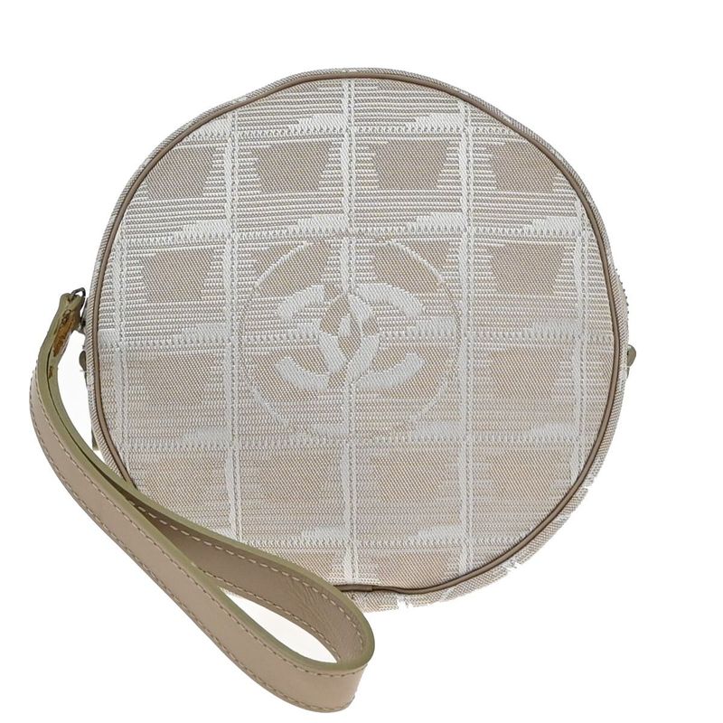 Chanel New Travel Line CC Pouch Beige 64ka682