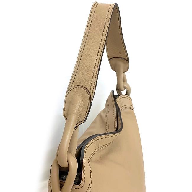 Loewe One Shoulder Bag Beige Leather