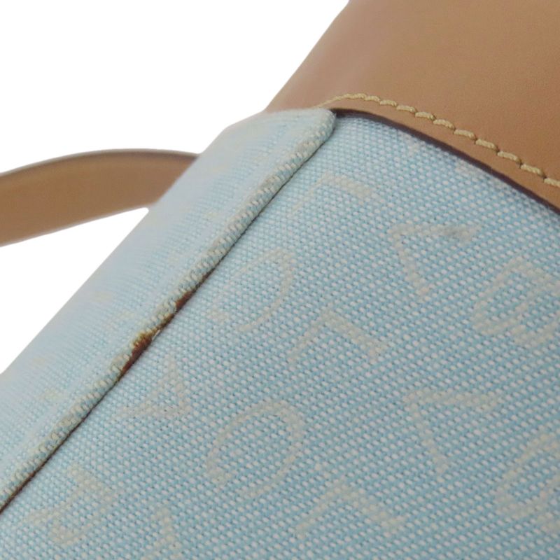 Bvlgari Bulgari Drum Bag Logomania Handbag Canvas Leather Women