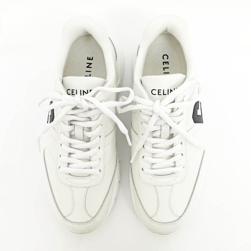 Celine Sneakers - White Black 35929 Size 39 Shoes Women's Women