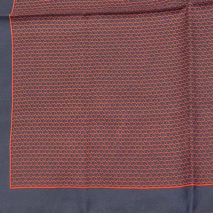 Celine Silk All Over Pattern Red Navy