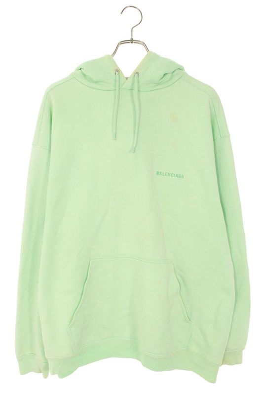 Balenciaga 600583 Tlvb8 Back Logo Embroidery Pullover Hoodie Men's S