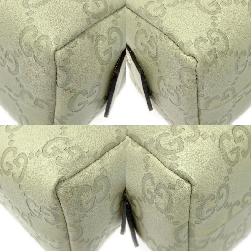 Gucci 153228-2888 Gucci Guccissima Leather Pouch Beige 400751 Pouch
