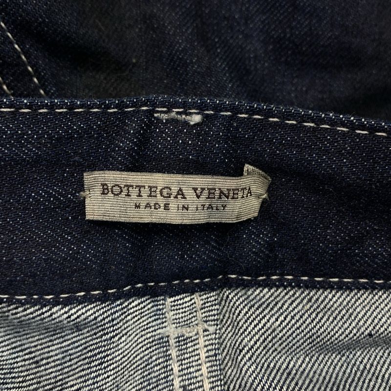 Bottega Veneta - Quilted Zip Denim Pants - 44 - Indigo - Men's