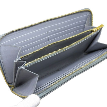 Celine Current Logo 12 Cards 2 Free Pockets Round Zipper Long Wallet Women