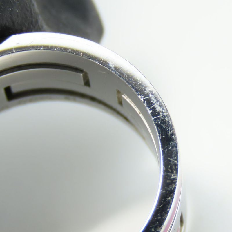 Hermes RING - RING MOVE ASH 51 Silver 925 Approx 7.2g Silver Pink Accessory