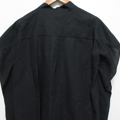 Loewe Pauraz Ibiza Cotton Linen Sleeveless Oversize D Blouse Size S Black