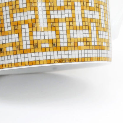 Hermes Mug Mosaic 24 Gold Color White Pottery Tableware Accessories