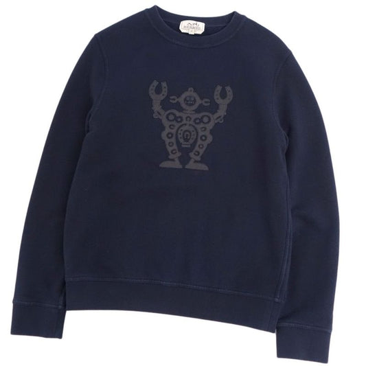 Hermes Sweatshirt 21SS Long Sleeve Long Sleeve Hello Mr Farrier Leather Patch