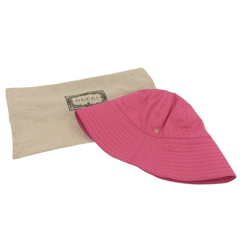 Unused With Tags Gucci 2023item 729470 Brella Cloche GG Metal Nylon Bucket Hat