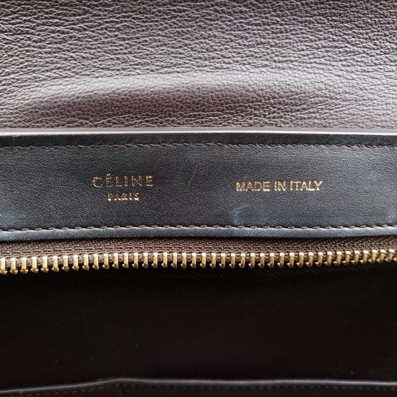 Celine Trapeze Small Beige X Black X Blue Leather X Suede W-vp-2155 W-mm-2175